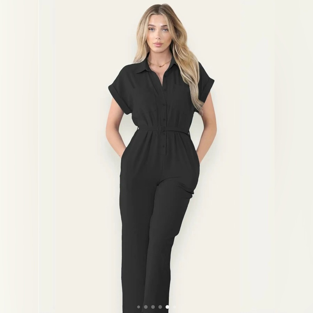Black jumpsuit with pockets